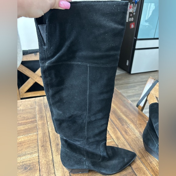 Marc Fisher Shoes - Marc Fisher Black Suede Long boots